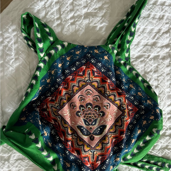 Farm Rio Multicolor Bohemian Maxi Dress - Picture 4 of 4